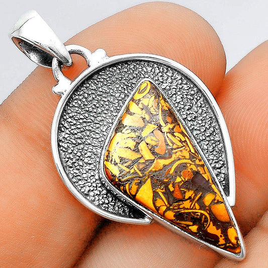 Natural Coquina Fossil Jasper - India Pendant P-1401 SDP156729