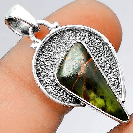 Natural Turkish Rainforest Chrysocolla Pendant P-1401 SDP156731