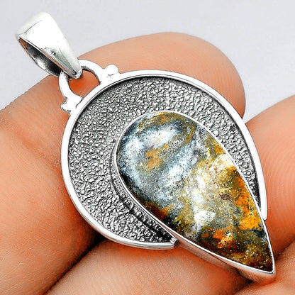 Natural Indian Blanket Jasper Pendant P-1401 SDP156739