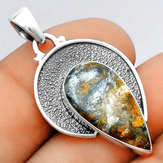 Natural Indian Blanket Jasper Pendant P-1401 SDP156739