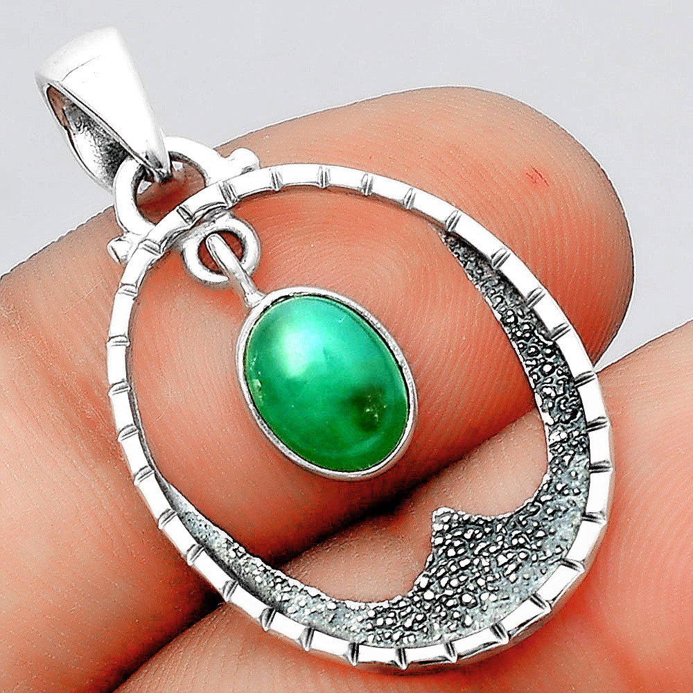 Natural Chrysoprase - Australia Pendant P-1629 SDP156742