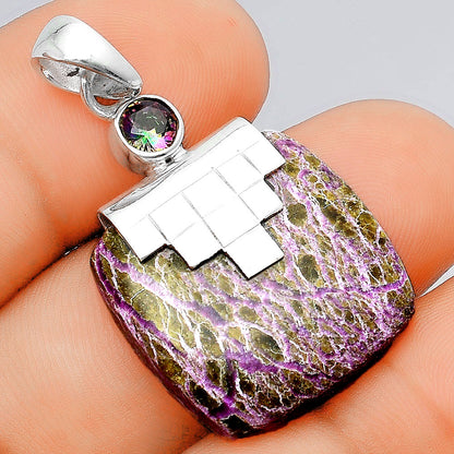 Natural Purpurite and Mystic Topaz Pendant P-1653 SDP156755