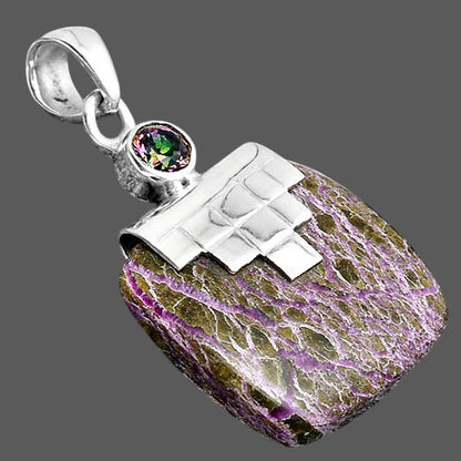 Natural Purpurite and Mystic Topaz Pendant P-1653 SDP156755