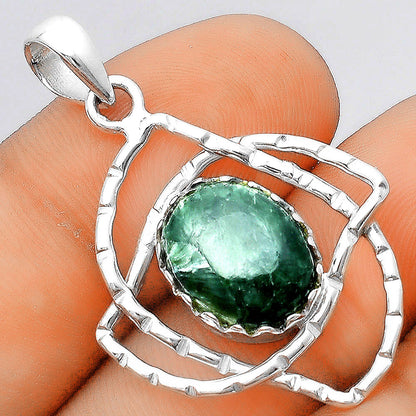 Natural Russian Seraphinite Pendant P-1370 SDP156762