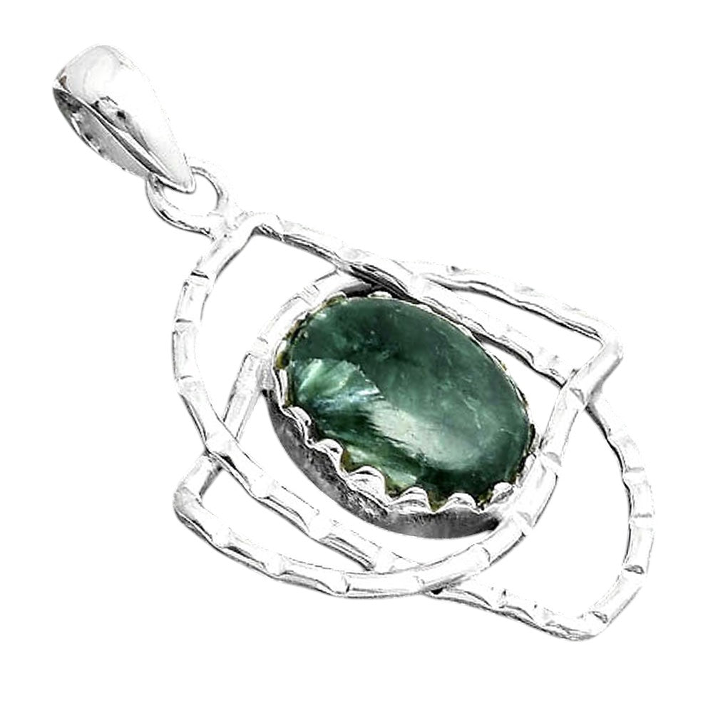 Natural Russian Seraphinite Pendant P-1370 SDP156762