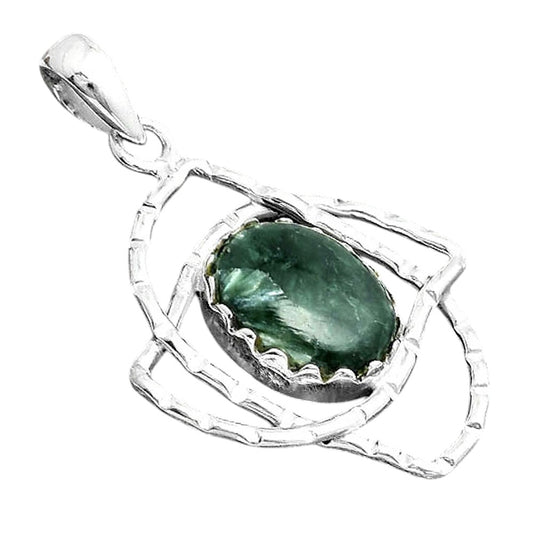 Natural Russian Seraphinite Pendant P-1370 SDP156762