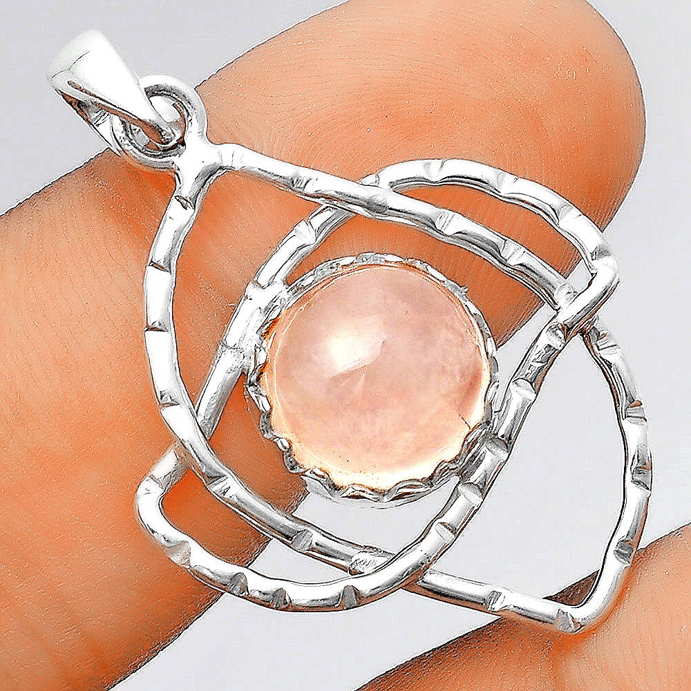 Natural Rose Quartz - Madagascar Pendant P-1370 SDP156764