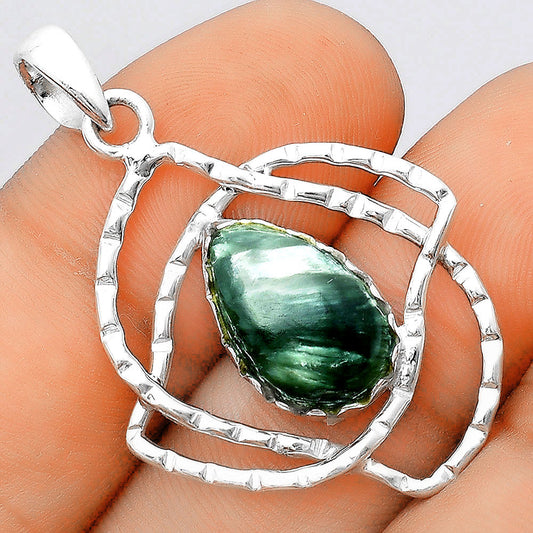 Natural Russian Seraphinite Pendant P-1370 SDP156767