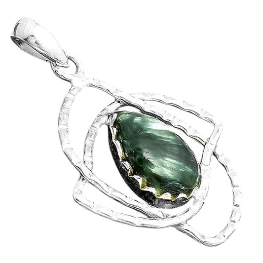 Natural Russian Seraphinite Pendant P-1370 SDP156767