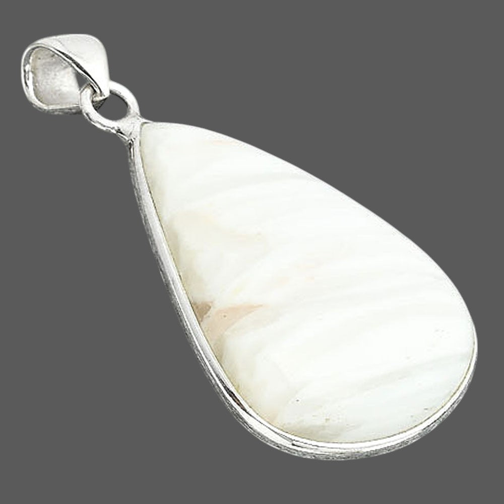 Natural White Scolecite Pendant P-1001 SDP156783