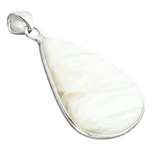 Natural White Scolecite Pendant P-1001 SDP156783