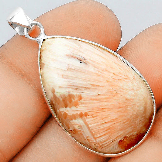Natural Orange Scolecite - India Pendant P-1001 SDP156786