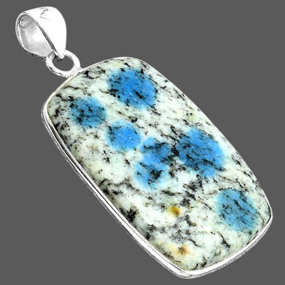 Natural K2 Blue - Azurite In Quartz Pendant P-1001 SDP156790
