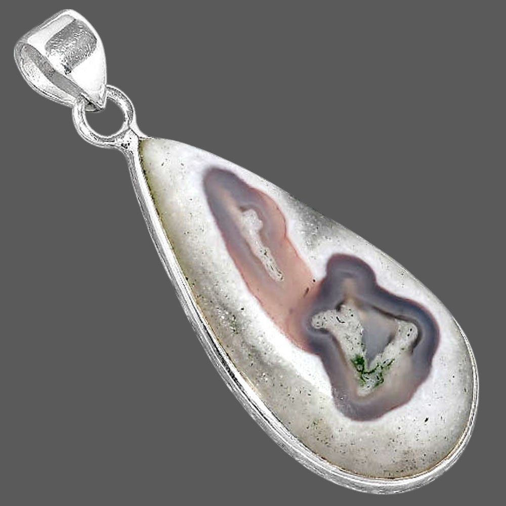 Natural Tube Moss Agate Pendant P-1001 SDP156800