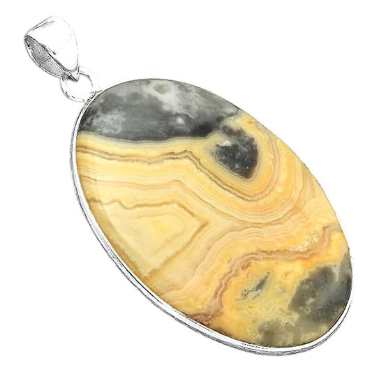 Natural Laguna Lace Agate - Mexican Pendant P-1001 SDP156801