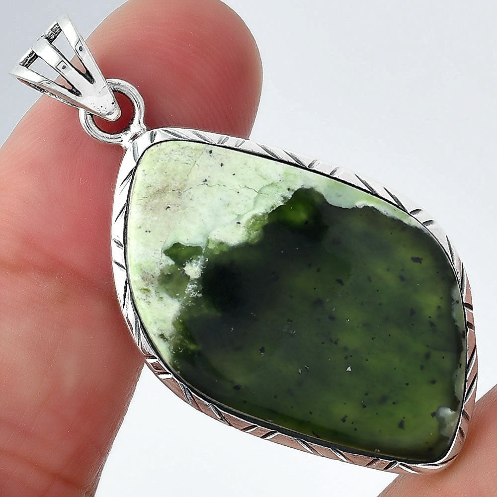 Natural Chrome Chalcedony Pendant P-1079 SDP156812