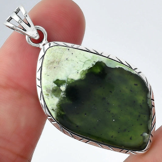 Natural Chrome Chalcedony Pendant P-1079 SDP156812