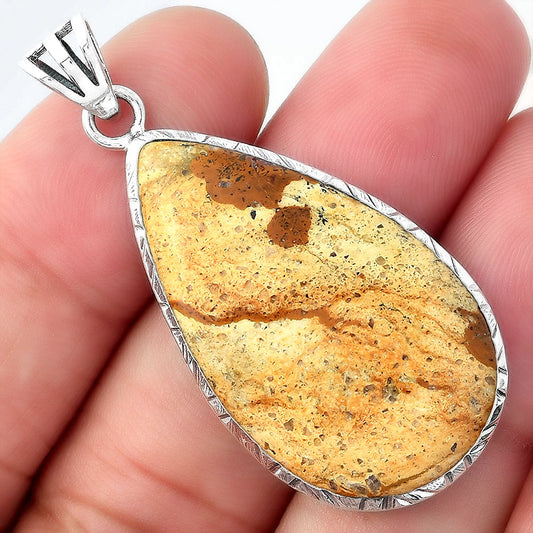 Natural Picture Jasper Pendant P-1079 SDP156817