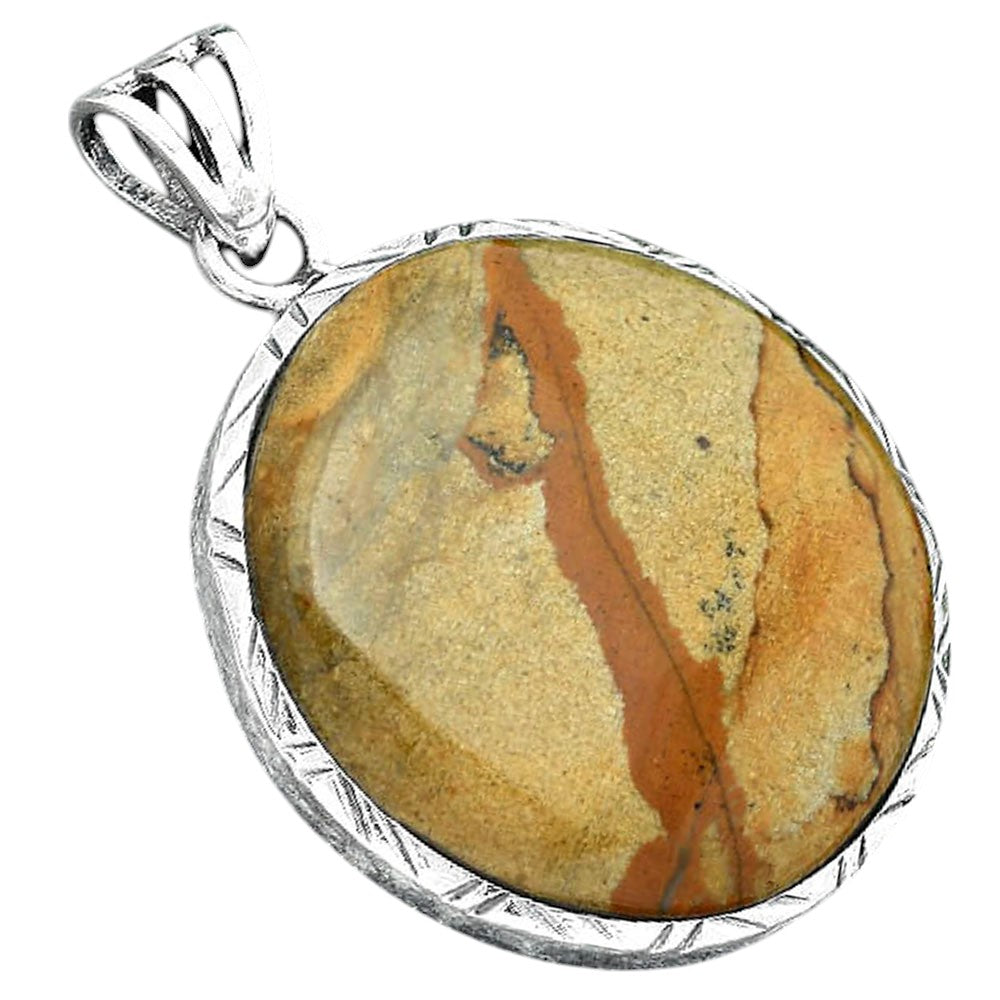 Natural Picture Jasper Pendant P-1079 SDP156819