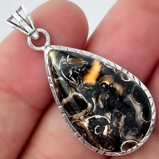 Natural Turtella Jasper - USA Pendant P-1079 SDP156820