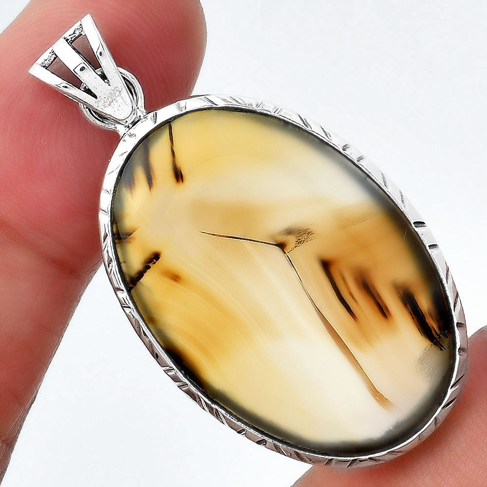 Natural Montana Agate - USA Pendant P-1079 SDP156821