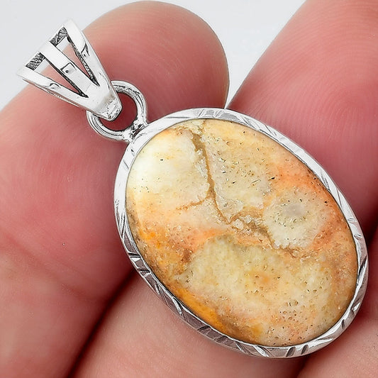 Natural Coral Jasper Pendant P-1079 SDP156825