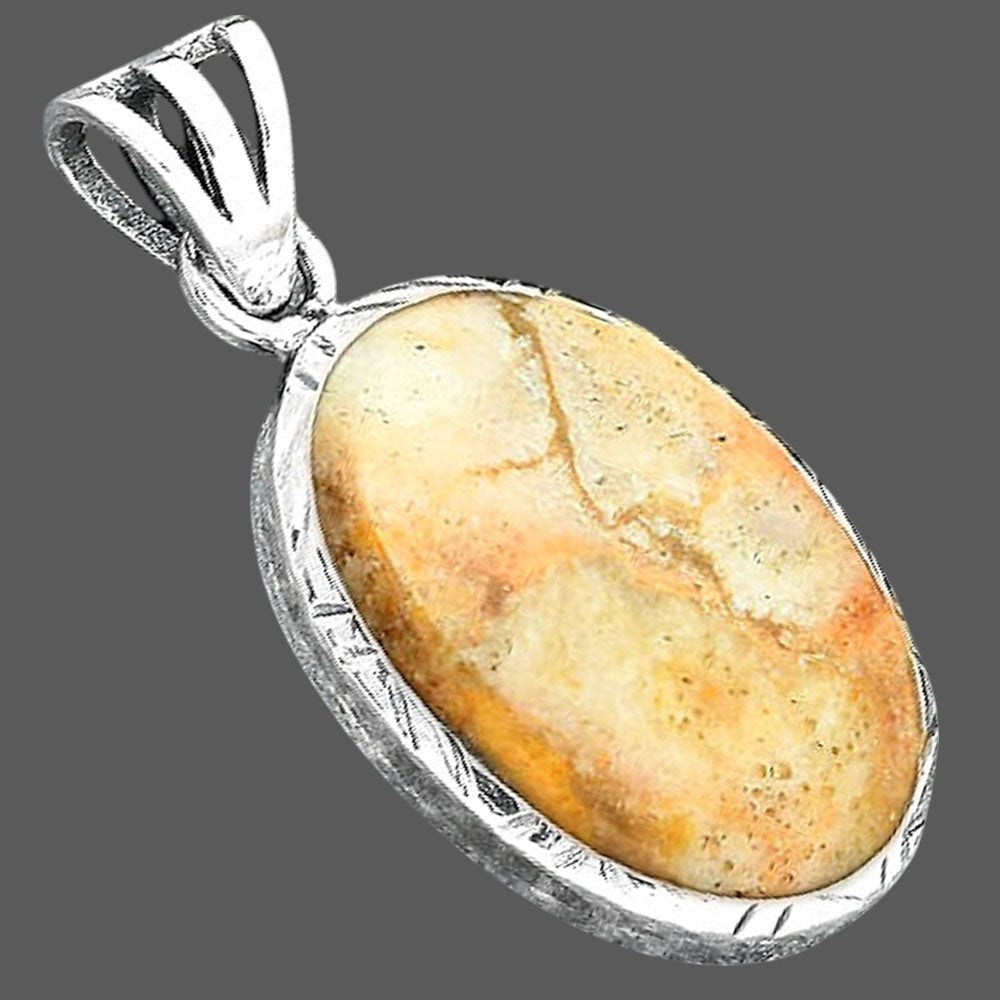 Natural Coral Jasper Pendant P-1079 SDP156825