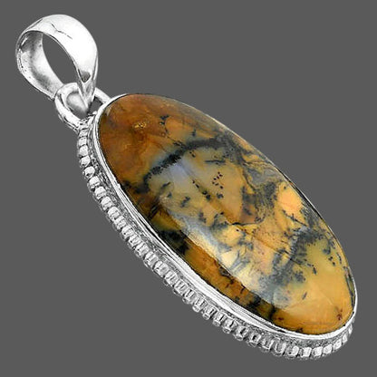 Natural Amethyst Sage Agate - Nevada Pendant P-1371 SDP156839