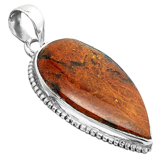 Natural Red Moss Agate Pendant P-1371 SDP156841