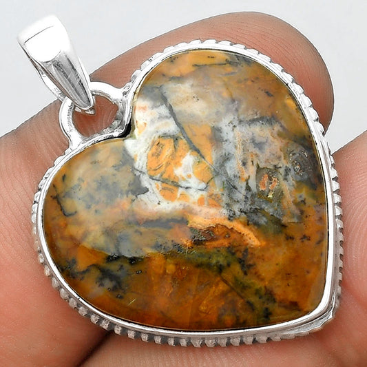 Heart Amethyst Sage Agate - Nevada Pendant P-1043 SDP156842