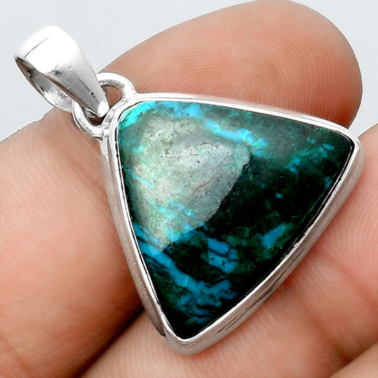 Natural Azurite Chrysocolla Pendant P-1050 SDP156850