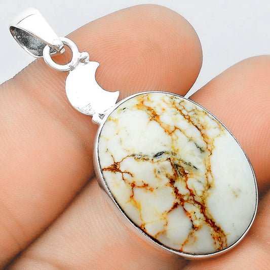 Crescent Moon - Wild Horse Jasper Pendant P-1368 SDP156861