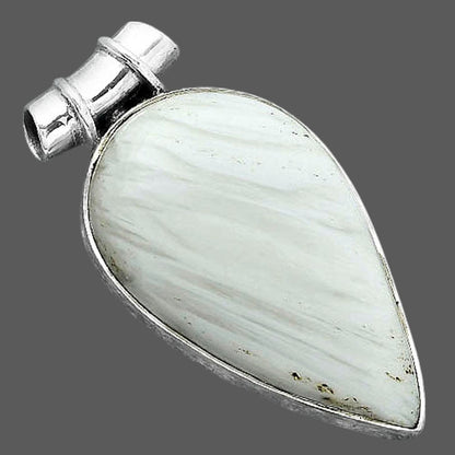 Natural White Scolecite Pendant P-1304 SDP156874
