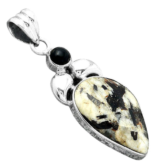Astrophyllite - Russia & Black Onyx Pendant P-1683 SDP156908
