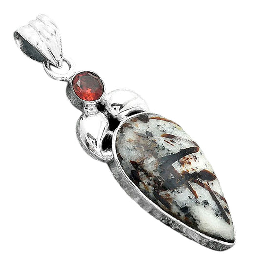 Natural Astrophyllite Russia & Garnet Pendant P-1683 SDP156911