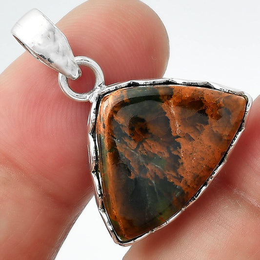 Natural Turkish Rainforest Chrysocolla Pendant P-1637 SDP156922