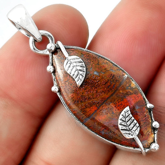 Natural Red Moss Agate Pendant P-1226 SDP156927