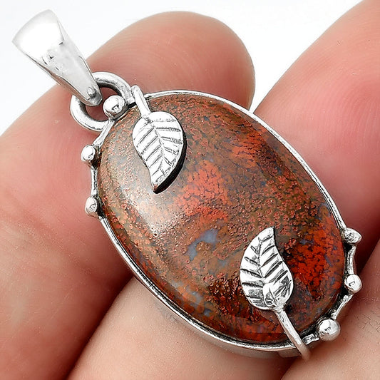 Natural Red Moss Agate Pendant P-1226 SDP156929