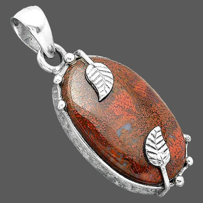 Natural Red Moss Agate Pendant P-1226 SDP156929