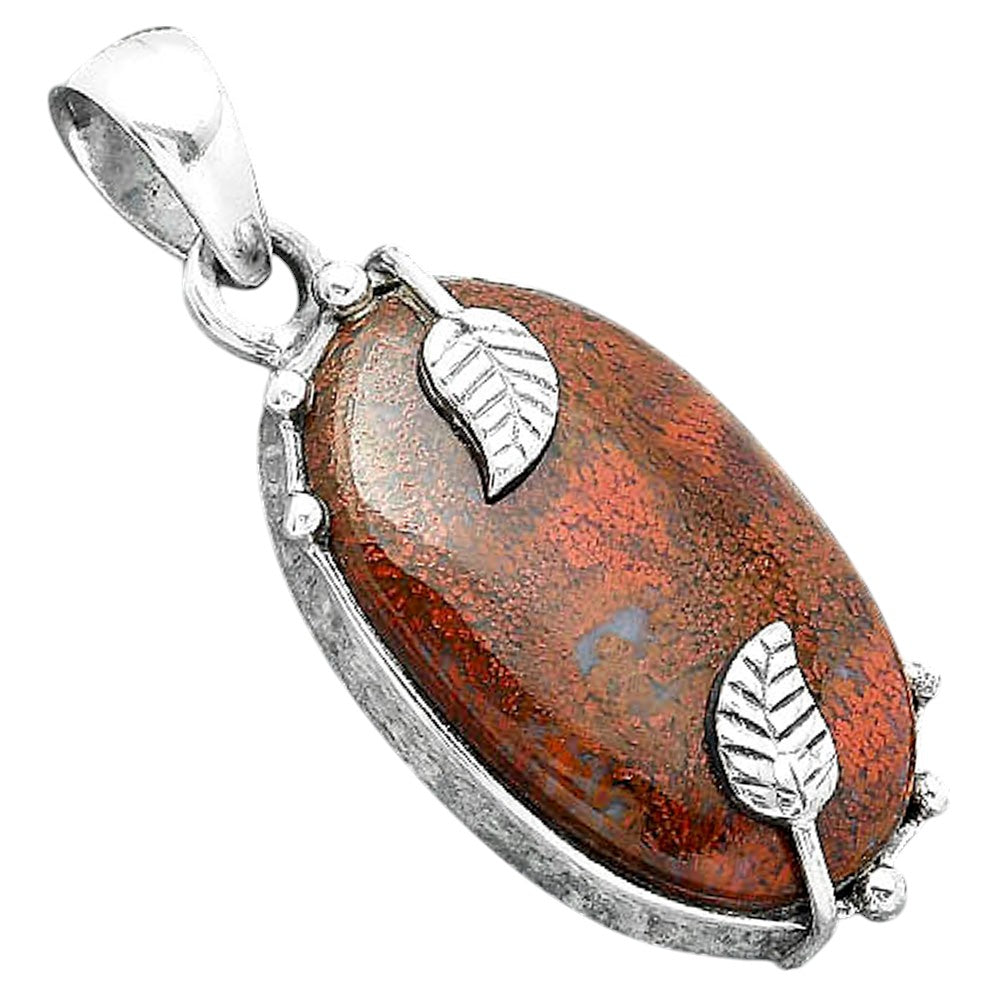 Natural Red Moss Agate Pendant P-1226 SDP156929