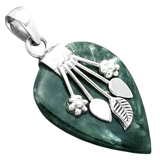Natural Russian Seraphinite Pendant P-1647 SDP156944