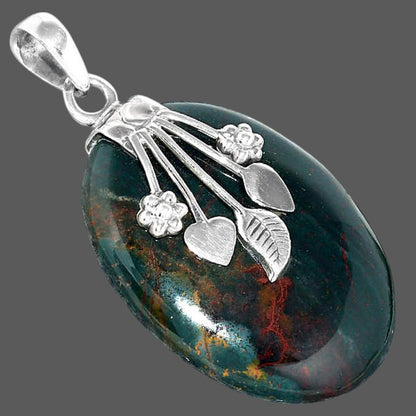Natural Blood Stone - India Pendant P-1647 SDP156946