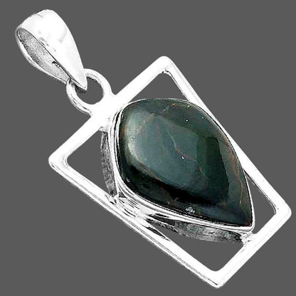 Natural Turkish Rainforest Chrysocolla Pendant P-1502 SDP156960