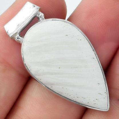 Natural White Scolecite Pendant P-1259 SDP156973