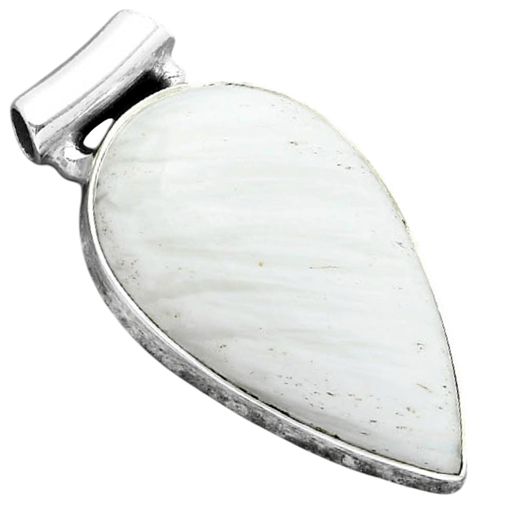 Natural White Scolecite Pendant P-1259 SDP156973