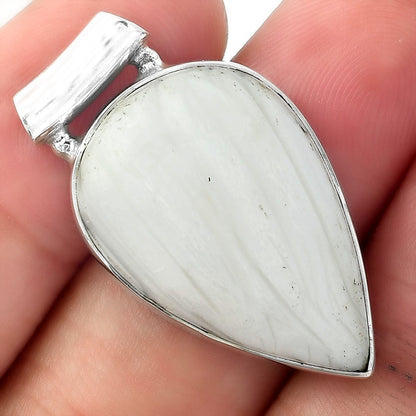 Natural White Scolecite Pendant P-1259 SDP156976
