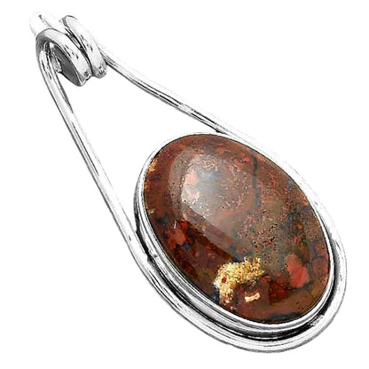 Natural Red Moss Agate Pendant P-1590 SDP156978