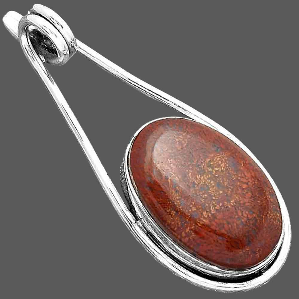 Natural Red Moss Agate Pendant P-1590 SDP156980