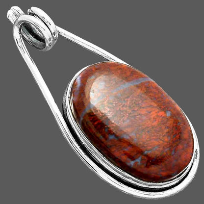 Natural Red Moss Agate Pendant P-1590 SDP156981