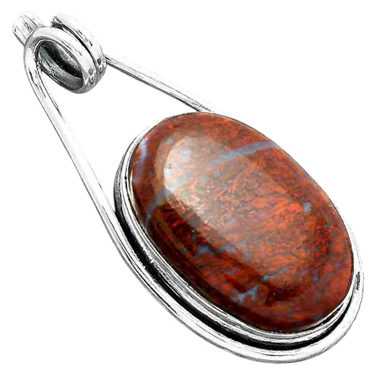 Natural Red Moss Agate Pendant P-1590 SDP156981